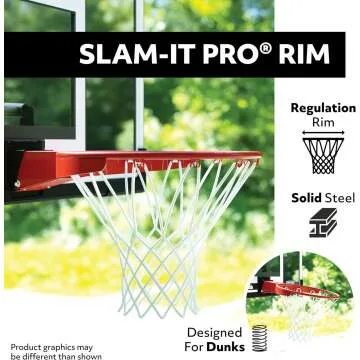 Basketball Hoop Adjustable 54" Polycarbonate For Everyone