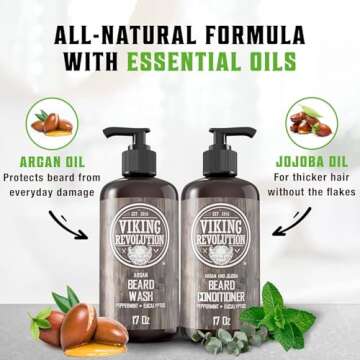 Viking Revolution Beard Wash & Conditioner Set – Natural Care