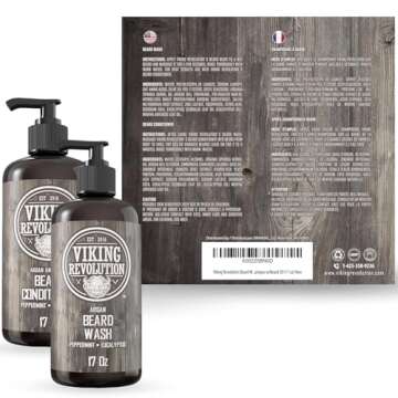 Viking Revolution Beard Wash & Conditioner Set – Natural Care