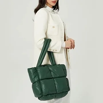 Luxury Padded Shoulder Bag Chic Puffer Tote for Women