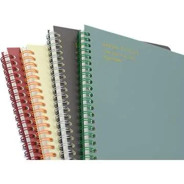 Yansanido Spiral Notebooks - Set of 4 B5 160 Pages