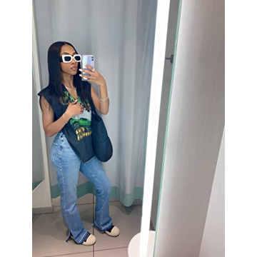 YAMEIZE Vintage Rectangle Sunglasses for Trendy Fashion Lovers