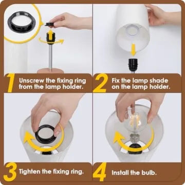 Versatile Touch Control Bedside Lamp with USB Ports