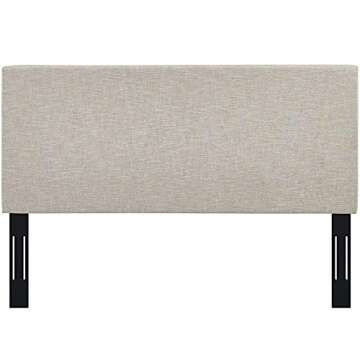 Modway Claire Linen Fabric Upholstered King and California King Headboard in Beige