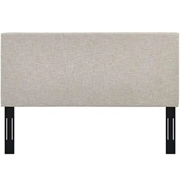 Modway Claire Linen Fabric Upholstered King and California King Headboard in Beige