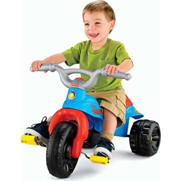 Fisher-Price Toddler Tricycle Thomas & Friends Tough Trike, Toy Bike with Handlebar Grips & Storage ...