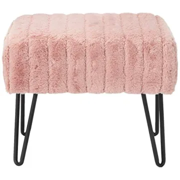 Home Soft Things Super Mink Ottoman Bench for Luxurious Comfort