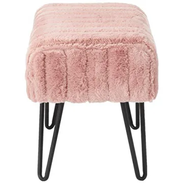 Home Soft Things Super Mink Ottoman Bench for Luxurious Comfort