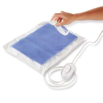 Sunbeam Heating Pad for Pain Relief | Ultra Heat & 3 Settings, Light Blue