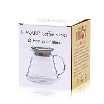 Hiware 600ml Coffee Server Elegant Glass Carafe