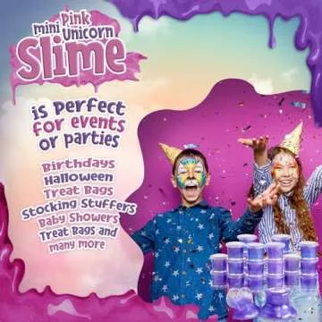 Playbees Purple Frozen Princess Slime Mini Slime Frozen Party Favors,Pink, Purple, and White Colors for Sensory Fun, Stress Relief, Travel Sized, Classroom Prize, Activity DIY, Ages 3+ 24 Pack