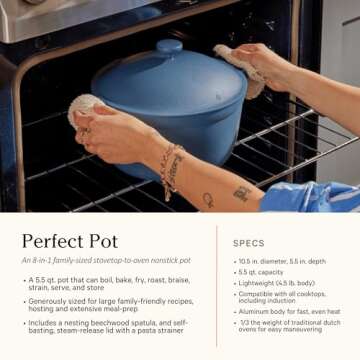 Our Place Cookware Set - Complete 13-Piece Set Including Always Pan 2.0, Mini Always Pan, Perfect Pot, and Mini Perfect Pot | Multifunctional, Toxin-Free Nonstick | Replaces 36 Pieces | Steam