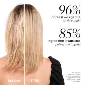 Tangle Teezer Original Detangler Brush, Dry & Wet Hair Brush for Color-Treated, Fine & Fragile Hair Types, Bright Berry