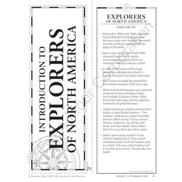 History Pockets: Explorers of North America, Grades 4-6+