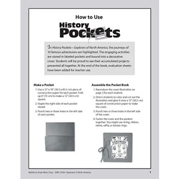History Pockets: Explorers of North America, Grades 4-6+