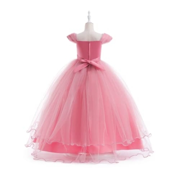 Weileenice Dusty Pink Princess Dress for Kids