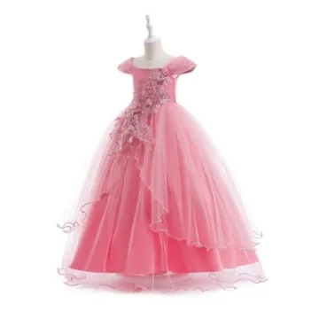 Weileenice Dusty Pink Princess Dress for Kids