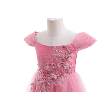 Weileenice Dusty Pink Princess Dress for Kids