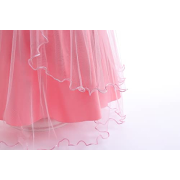 Weileenice Dusty Pink Princess Dress for Kids