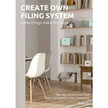 ThinkTex 26 Pockets Accordion File Organizer, Upright & Open Top, A-Z Colorful Tabs, Larger Capacity Expanding File Folder, Letter/A4 Size for School, Home and Office - Green