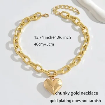 Otxas Gold Chunky Necklaces for Women - Stylish Gifts