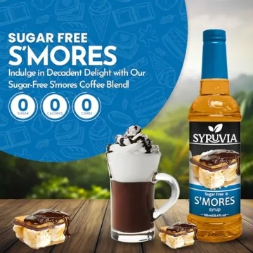 Syruvia Sugar-Free S'mores Coffee Syrup 25.4 fl oz