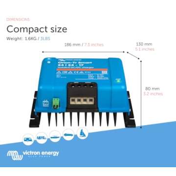 Victron Energy Orion-Tr Smart DC to DC Charger (Bluetooth) - 24/24-Volt 17 amp 400-Watt - Battery Charger for Dual Battery Systems - Isolated