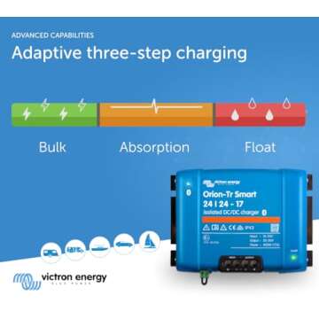 Victron Energy Orion-Tr Smart DC to DC Charger (Bluetooth) - 24/24-Volt 17 amp 400-Watt - Battery Charger for Dual Battery Systems - Isolated