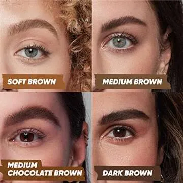 Kosas Air Brow Tinted Gel with Clean, Vegan Ingredients for Fluffy, Full and Healthy Brows, Longwear (Medium Brown)