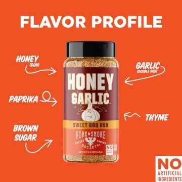 Fire & Smoke Society Honey Garlic BBQ Seasoning 2-Pack