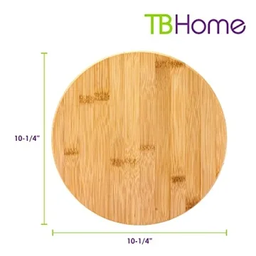 TB Home Bamboo Lazy Susan - Stylish Kitchen Organizer