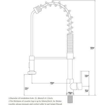 Avola Kitchen Faucet with Pull Down Sprayer in Copper Finish