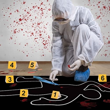 Crime Scene Decorations Kit for Themed Parties and Halloween