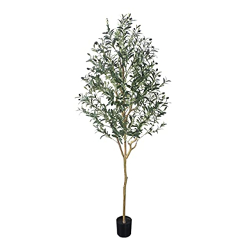 Phimos Artificial Olive Tree for Home Decor 6.23FT Fake Tree