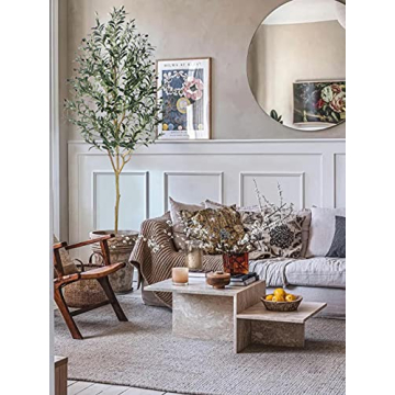 Phimos Artificial Olive Tree for Home Decor 6.23FT Fake Tree