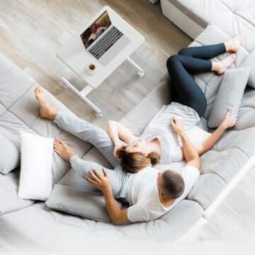 YSSOA Mobile Small Standing Desk - Rolling Desk with Adjustable Height and Lockable Wheels, Sit-Stan...