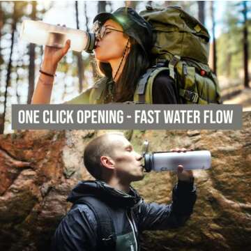 Embrava 32oz Best Sports Water Bottle - Leakproof & BPA Free