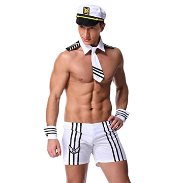 Stylish Men's Sailor Costume for Themed Parties