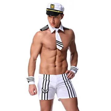 Stylish Men's Sailor Costume for Themed Parties