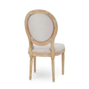 Elegant Phinnaeus Beige Dining Chairs Set of 2