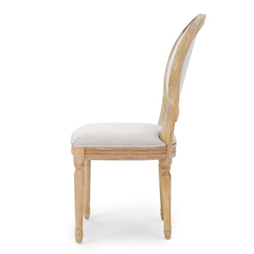 Elegant Phinnaeus Beige Dining Chairs Set of 2