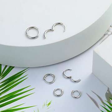 micuco Silver Plated Small Hoop Earrings for Every Occasion