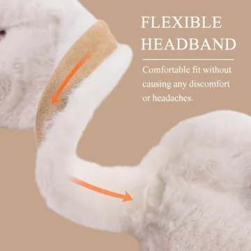 Zsedrut Fluffy Earmuffs for Women - Warm & Stylish
