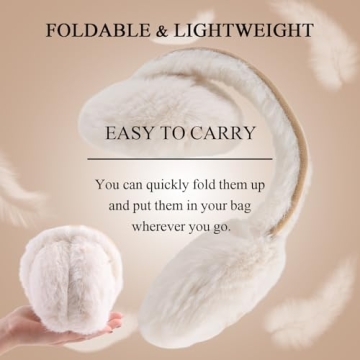 Zsedrut Fluffy Earmuffs for Women - Warm & Stylish