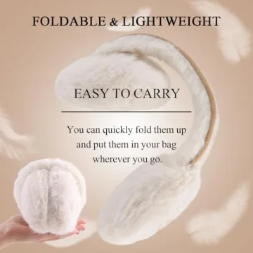 Zsedrut Fluffy Earmuffs for Women - Warm & Stylish