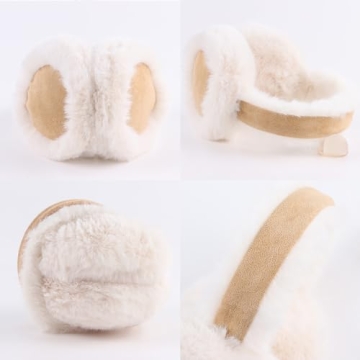 Zsedrut Fluffy Earmuffs for Women - Warm & Stylish