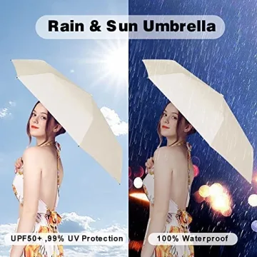Compact Travel Sun Umbrella with UV Protection for All