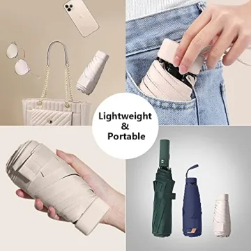 Compact Travel Sun Umbrella with UV Protection for All