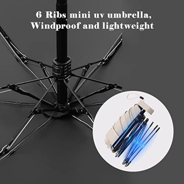 Compact Travel Sun Umbrella with UV Protection for All