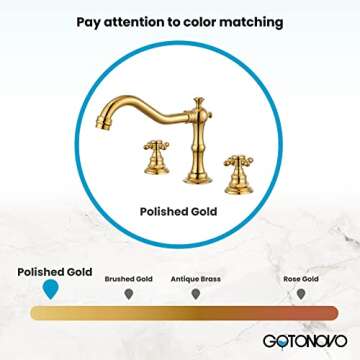 Elegant gotonovo Bathroom Sink Faucet with Pop Up Drain